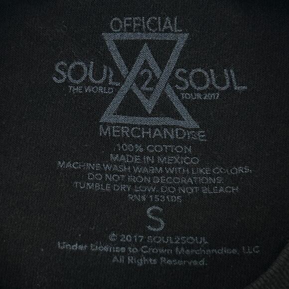 Tim McGraw Faith Hill 2017 Tour T Shirt Mens S Small Black Soul 2 Soul Country - Picture 6 of 7